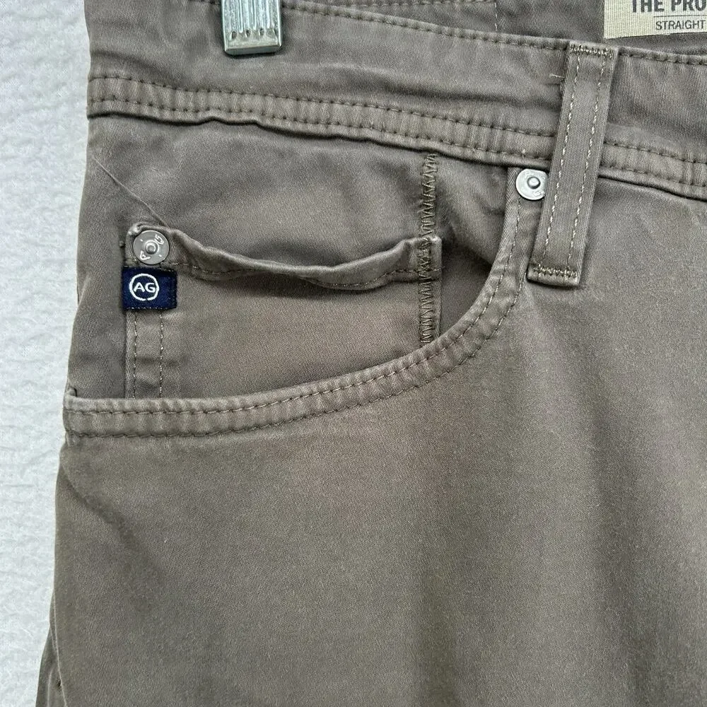 AG ADRIANO GOLDSCHMIED Jeans Mens 34x34 The Protege Stretch Cotton Gray USA VTG